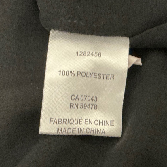 Rachael Zoe Black Blouse Sheer Sleeves Crystal Collar Large - Picture 4 of 7